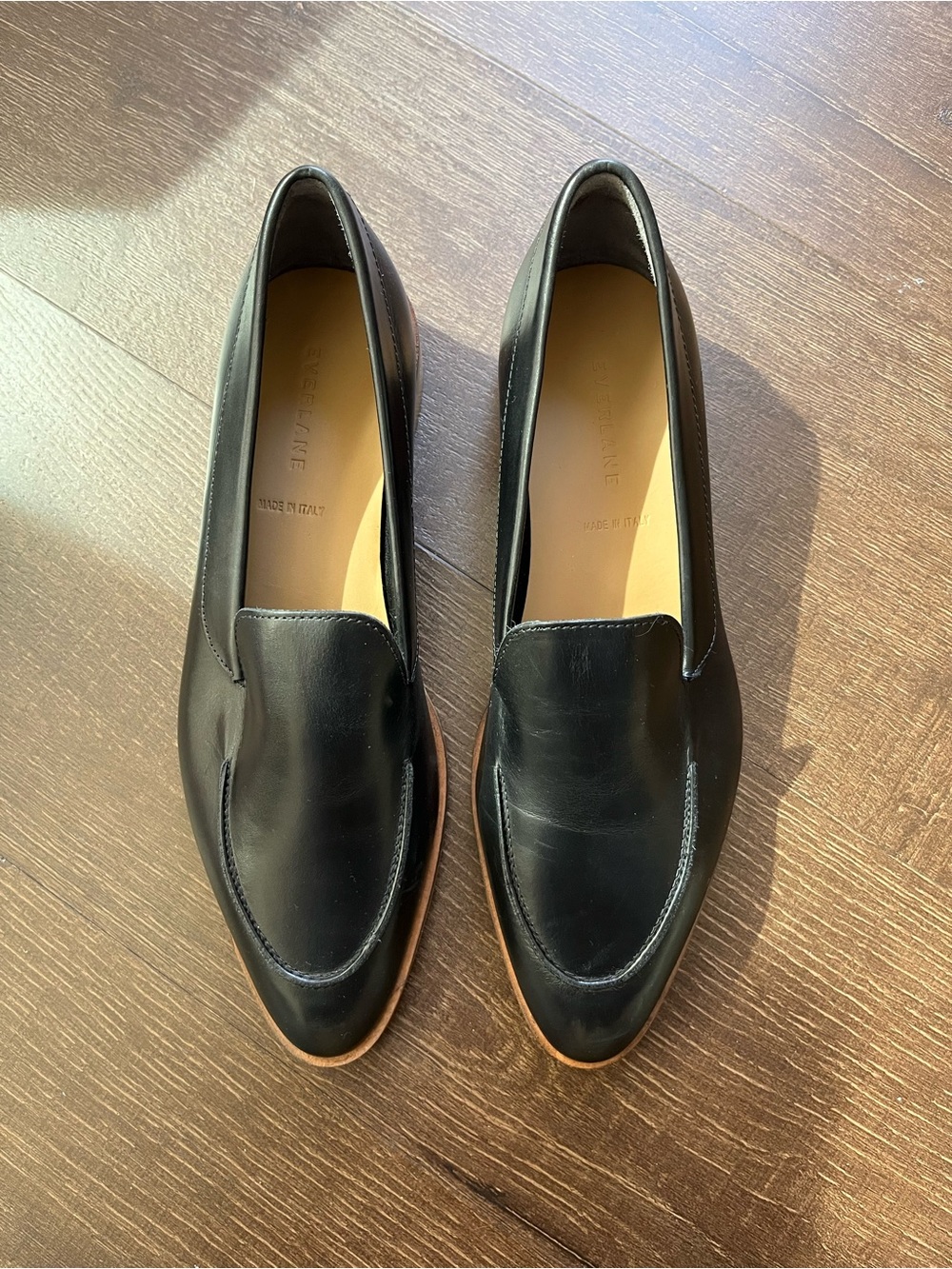 NWT Everlane the modern leather loafer black size 9.5 - Picture 2 of 7
